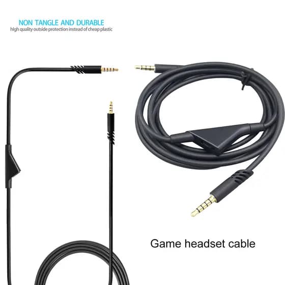 Cabo De Áudio De Substituição De 3.5 Mm Para Logitech Astro A10 A40 Acessórios Fone De Ouvido Extensão Com Controle De V