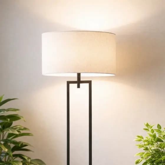 Cúpula Cilíndrica 40x40x22 Lustre Arandela Abajur Luminária de Chão Tecido Moderna Decorativa