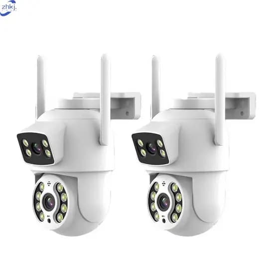 Câmera De Segurança Lente Dupla YOOSE IP66 Wi-Fi 360° Sensor Movimento Visão Noturna 2 em 1 Fixa + Giratória