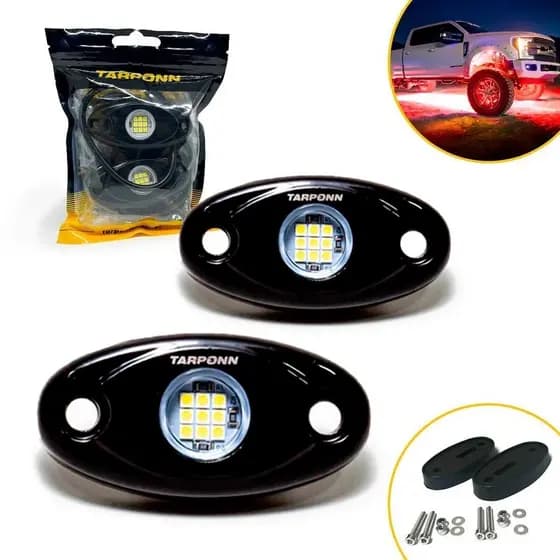 Par Led Atmosfera Externa 9 Leds 9v-36v Vermelho Tarponn