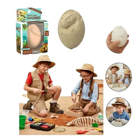 Dinossauro Dino Fóssil Escavação Ovo Brinquedo Aventura