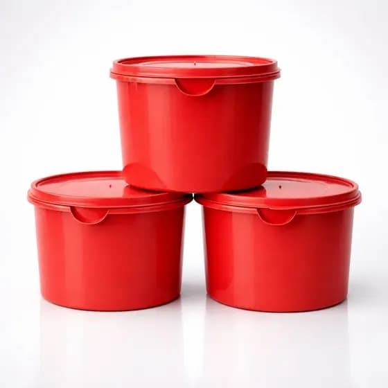 3 POTES 1 LITRO DE PLASTICO