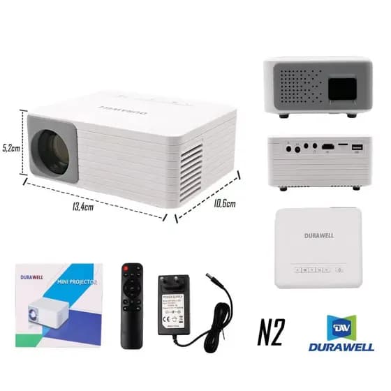 Mini Projetor Portátil Led 1080p Espelhamento Celular Pc Tv 200 polegadas