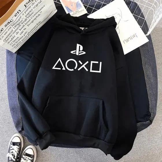Casaco Moletom Gamer Playstation PS5 PS2 Blusa de Frio