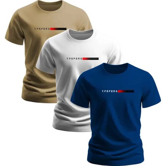 Kit 3 Camisetas Variaveis Masculina Original