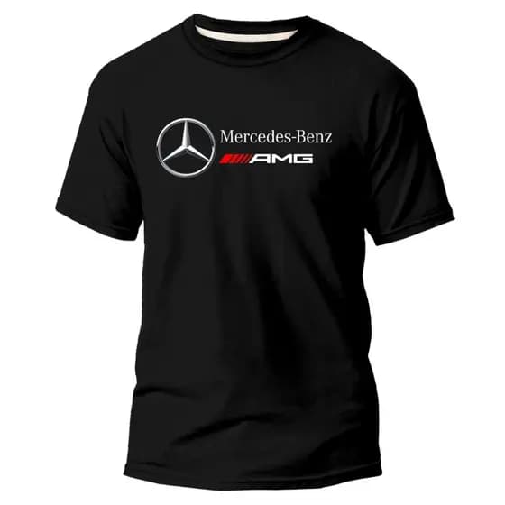 Camiseta/Camisa Masculina Estampada Mercedes AMG Esporte Carro T-Shirt 100% Algodão