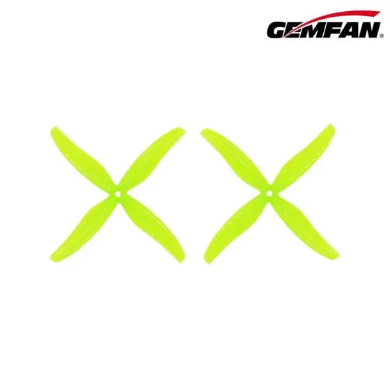 Hélice Gemfan Hurricane 6038 6″ 4 Pás PC – 2 Pares (4pcs) para Motor 2808 Drone FPV Freestyle e Cinelifter