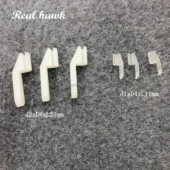 10 Pçs Náilon Swing Keeper d1xD4xL11mm/d2xD8xL23mm Caber Haste De 1/2mm Para Aviões RC Peças Aeronaves Aeromodelismo Jat