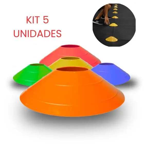Kit 5 Chapéus Chinês Treino Funcional Agilidade Treinamento