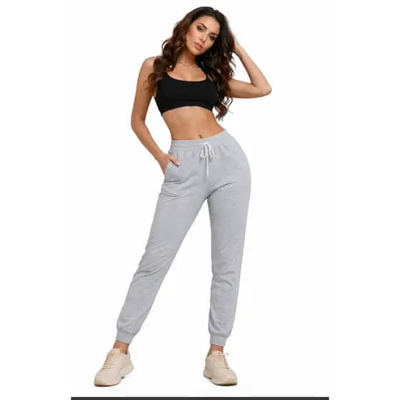 Calça moletom Leve jogger inverno casual social com bolso