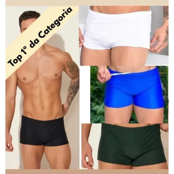 Sunga Masculina Boxer com Proteção UV+50 Premium verão
