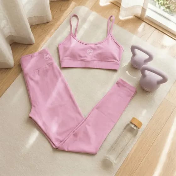 Conjunto Top com Bojo Alcinha + Legging com Poliamida Premium Zero Transparência Cós Alto Corrida Treino Yoga