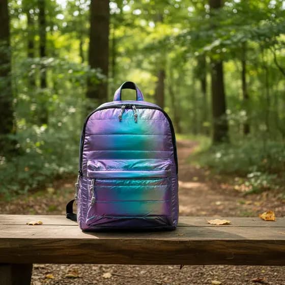 Mochila Holográfica Metalizada - Sortida Escola Viagem