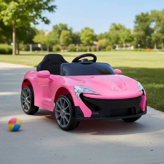 Carrinho Elétrico Infantil Mclaren 6v Rosa Com Controle Remoto Unitoys