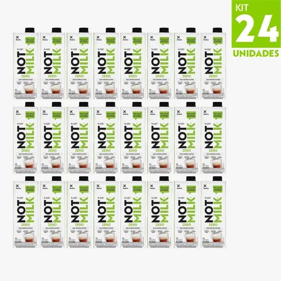Bebida Vegetal NotCo NotMilk Zero Açúcar 1L Kit 24 Unidades