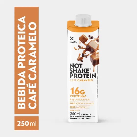 Bebida Proteica NotCo NotShake Protein 16g de Proteina Cafe Caramelo 250ml