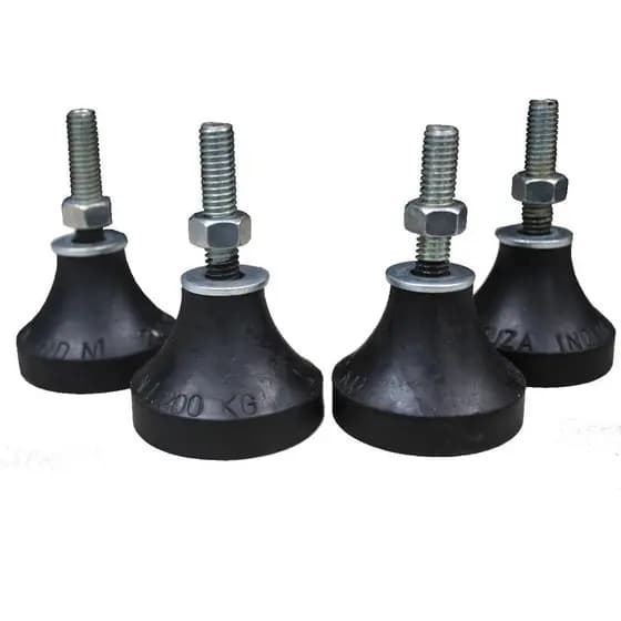 Jogo de Amortecedor de Borracha N1 1/4" 4 Peças 200kg