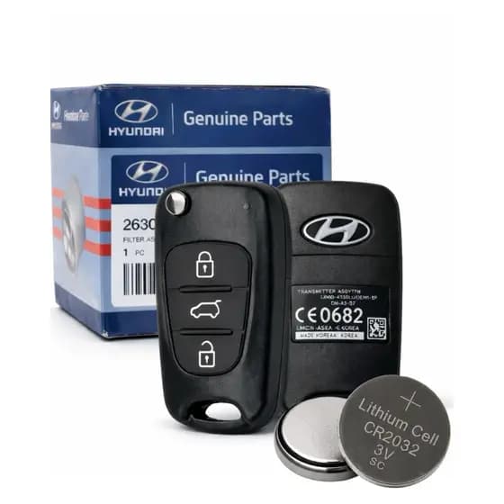 Carcaça Original Chave Canivete Hyundai i30 2010 2011 2012 2013 2014 com Bateria