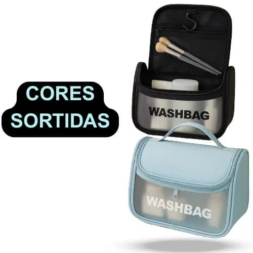 Preto ou Azul - Necessaire Bolsa para Viagem e Acessórios - Cores Variadas - BM-B556
