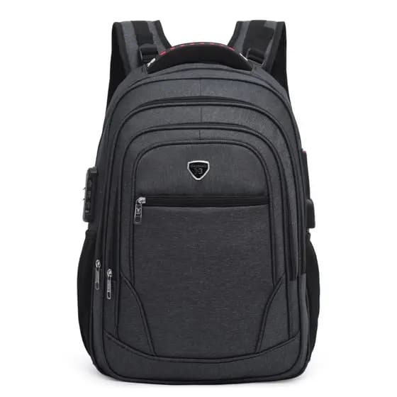Mochila Escolar Resistente Bem Espaçosa Faculdade Trabalho Viagem Cabo De Aco Usb/Fone