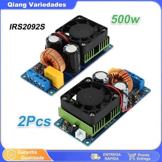 2Pcs IRS2092S Placa Amplificadora De Potência digital De 500W Classe D HIFI De Alta Com Acabamento mono/ultra LM3886