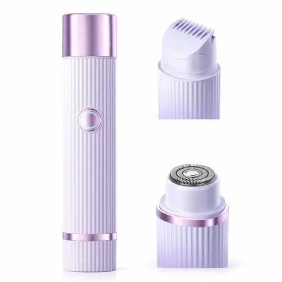 Aparador Feminino Recarregável 2 em 1 Removedor de Pelos Facial Sobrancelha Buço Portátil USB