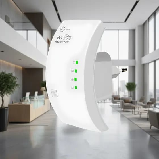 Repetidor WiFi 2.4GHz 300Mbps Extensor de Internet Compatível com Todos Roteadores