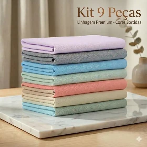 Kit de panos para pia – ideal para manter sua cozinha sempre limpa e organizada!