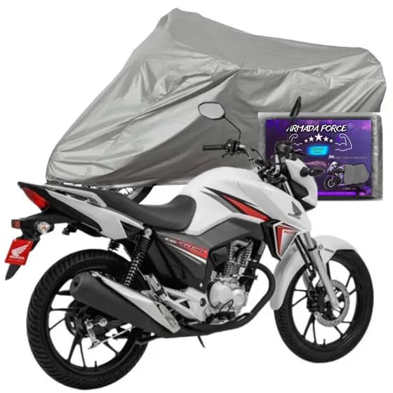 Capa EM COURO ecológico Para Cobrir Moto CG 125 CG150 CG 160 CG START CG FAN CG TITAN