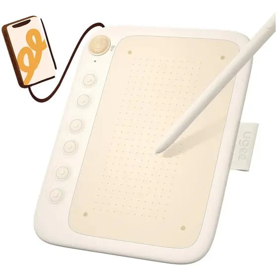 Mesa Digitalizadora Ugee Q6 8192 Níveis Caneta Sem Bateria