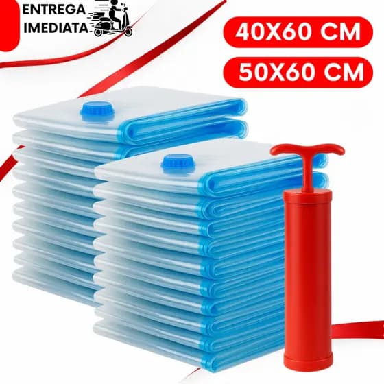 Saco a Vácuo Kit 5/3/2 Organizador de Roupa Mala Guarda Roupa Edredom Viagens