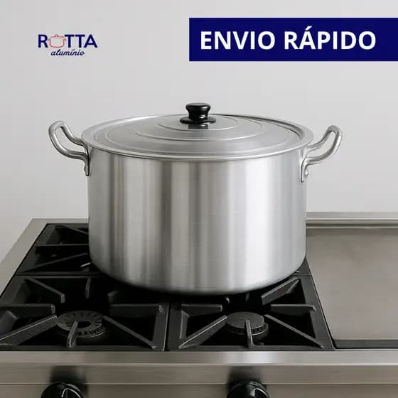 CAÇAROLA HOTEL TAMPA DE ALUMÍNIO TAMANHOS 26, 28, 30 E 35 PANELA GRANDE COZINHA INDUSTRIAL CALDEIRÃO PANELÃO