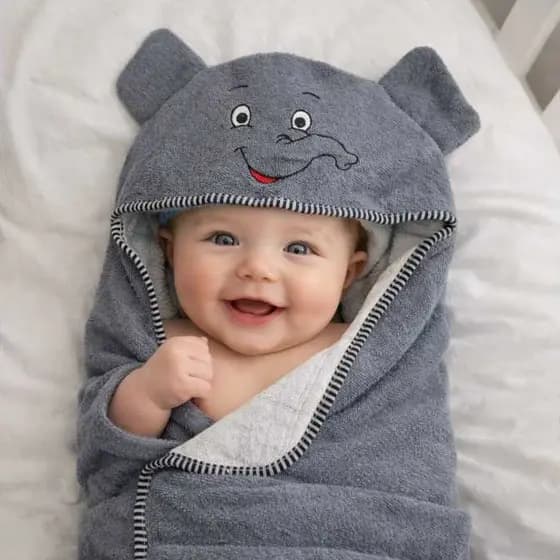 Toalha de Banho Bebê Capuz Urso Soninho Dupla Face Forrada Tecido Fralda 100% Algodão Dupla Camada