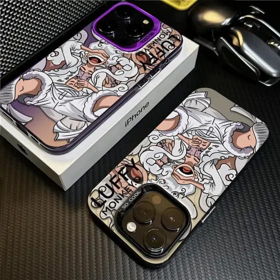 Capinha Capa de telefone One Piece Luffy Resistente A Choques Para iPhone 16 15 14 13 12 11 Pro Max XS Max Xr X Case
