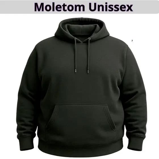 Moletom Plus Size Blusa Unissex Quente Flanelado Bolso Capuz P ao G5 Moletom Feminino Moletom Masculino blusa unisex