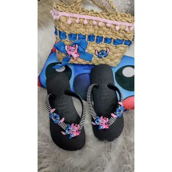 chinelo Customizado, bordado legitimo