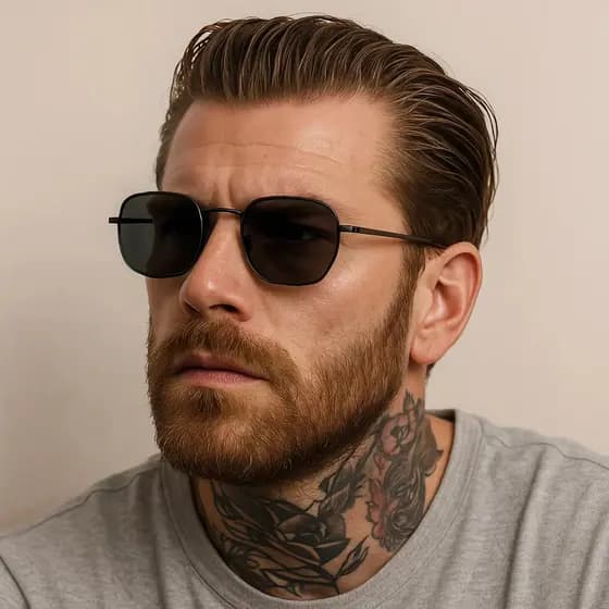 Óculos Hexagonal Feminino Masculino unissex Promoção Retro original moda verão primavera inverno