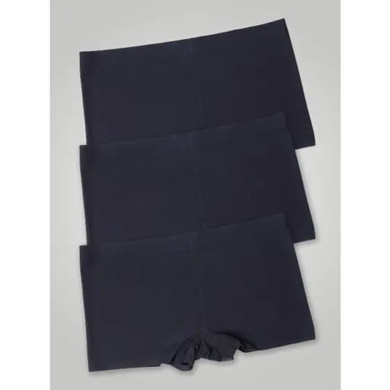 Kit com 3 Calcinhas Boxer Boyshort Sem Costura Segunda Pele