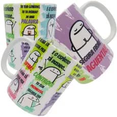 Caneca Flork Cristão 325ml Porcelana Xicara Alma Doida pra Surtar CANECA CRISTÃ PORCELANA/PLÁSTICO