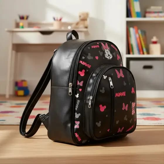 Mochila Bolsa Minnie Escola Costa Passeio Meninas Infantil Bebe Juvenil Resistente
