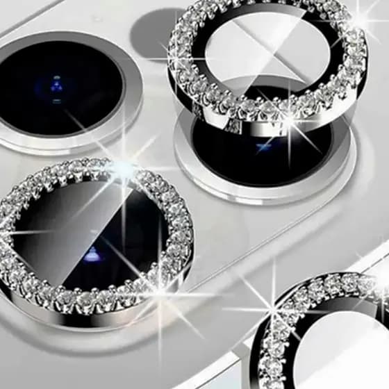 Kit Película Lente Câmera Brilho Diamante iPhone XR/11/12/13/14/15/16/16pro/16plus/16 Promax Luxo e Beleza