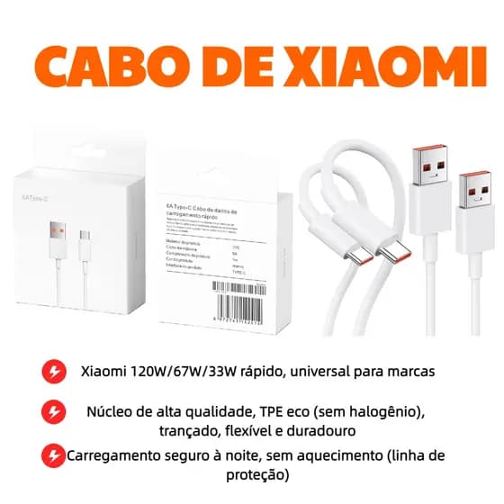 Cabo Tipo C Carregamento 6A