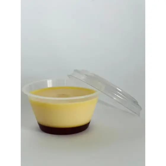 Kit 20 a 50 Unidades Forma de Mini Pudim Forneável 120ml com Tampa para Festas Eventos Forno e Banho Maria Praticpack