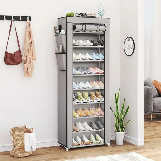 Sapateira Com 9 Prateleiras Para Organizar Sapatos Calçados Chinelo Roupa Objetos 27 Pares 9 Andares