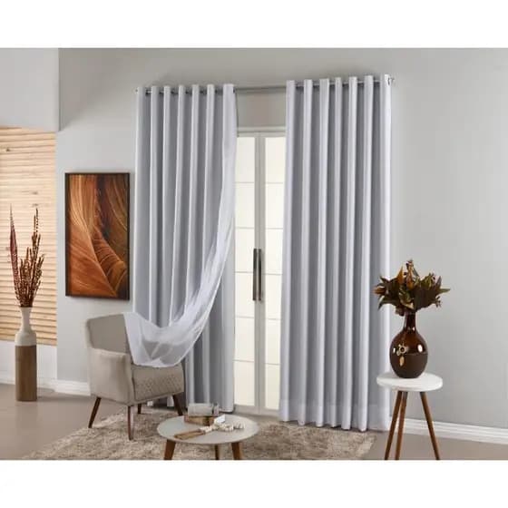 Cortina Pra Sala/Quarto Blackout C/ Voil 2,80x1,80 Corta Luz PROMOÇÃO