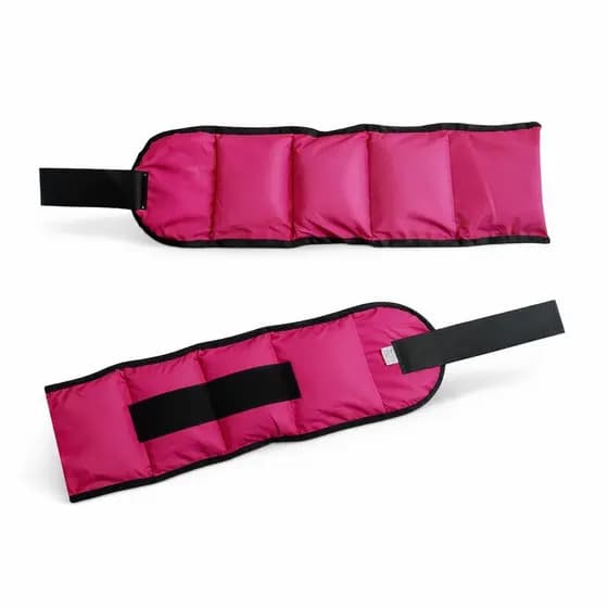 Caneleira/Tornozeleira Peso Par 3KG - Rosa - Exercício/Academia/Musculação/Fisioterapia