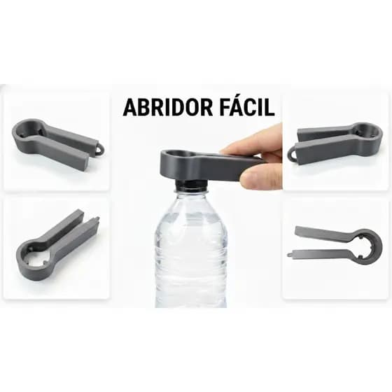 Abridor de Garrafa PET Ergonômico | Abre Fácil Sem Esforço nas Mãos