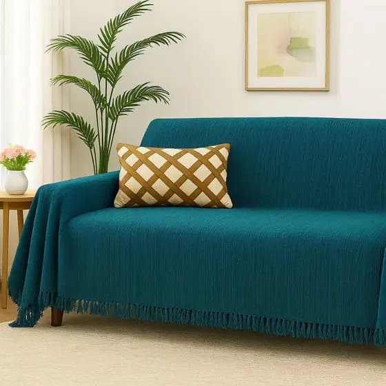 02 Manta Para Sofá Cama Kit 300M x 180M Metros King Super Gigante 100% Algodão Premium