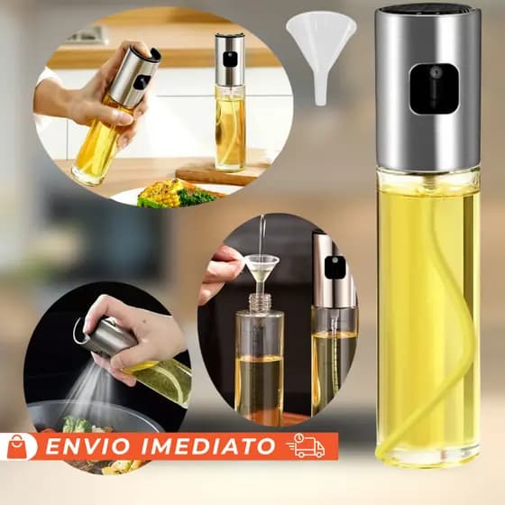 Borrifador de Azeite 100ml Vidro Spray Unifome Pulverizador Culinário Premium