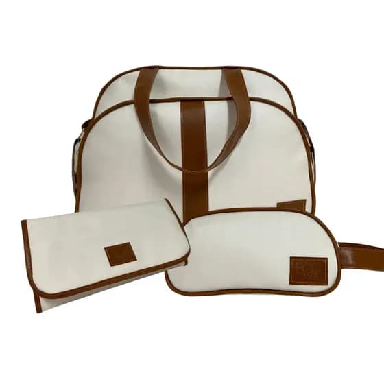 Kit 3 pçs Bolsa Bebe Mala Saída Maternidade com Mochila Menino Menina Impermeável Multifuncional
